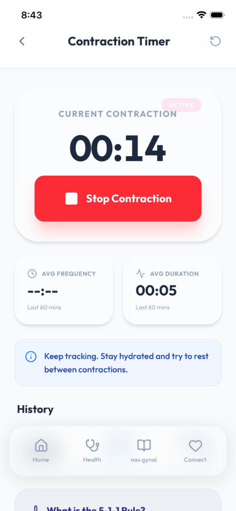 Contraction Counter Screen