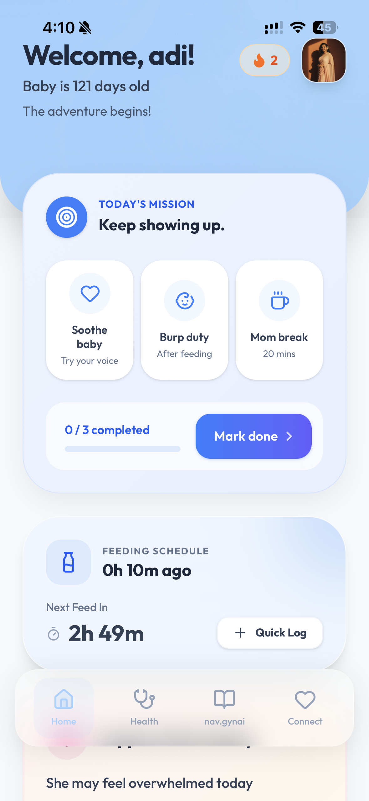 Dads Journey Dashboard Postpartum