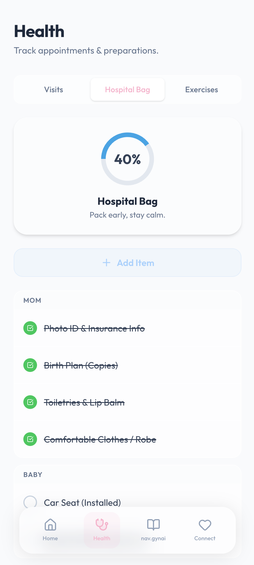 Hospital Bag Checklist